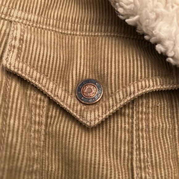 Vintage Earl Jean Corduroy Sherpa Jacket Size S - Picture 6 of 7